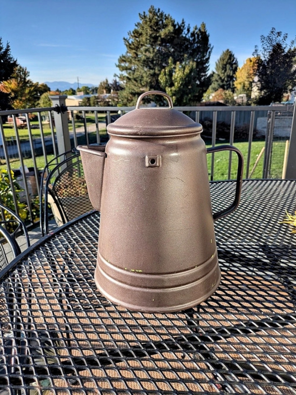 Large Vintage Coffee Kettle Percolator